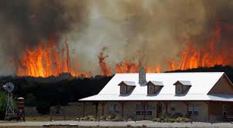 Metal Roof during Wildfire